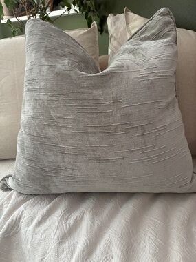 Grey Euro Shams x 6